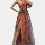 Ρομαντικό Φόρεμα με Άνοιγμα