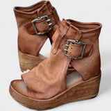 Μαργαρίτα | Σανδάλια με Vintage Λουκ και Τακούνι