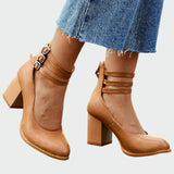 Κάα™ | Κομψά Σανδάλια με Χοντρό Τακούνι