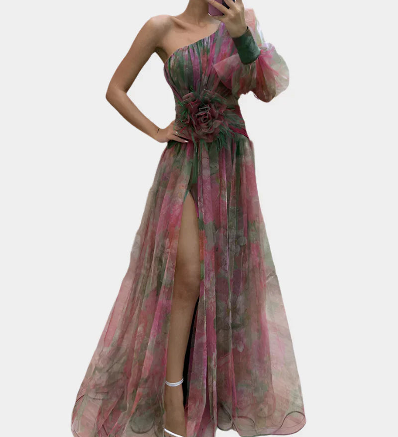 Ρομαντικό Φόρεμα με Άνοιγμα