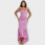 Μακρύ Φόρεμα με Κομψό και Εκλεπτυσμένο Κορσέ