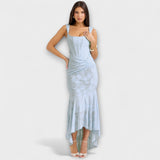 Μακρύ Φόρεμα με Κομψό και Εκλεπτυσμένο Κορσέ