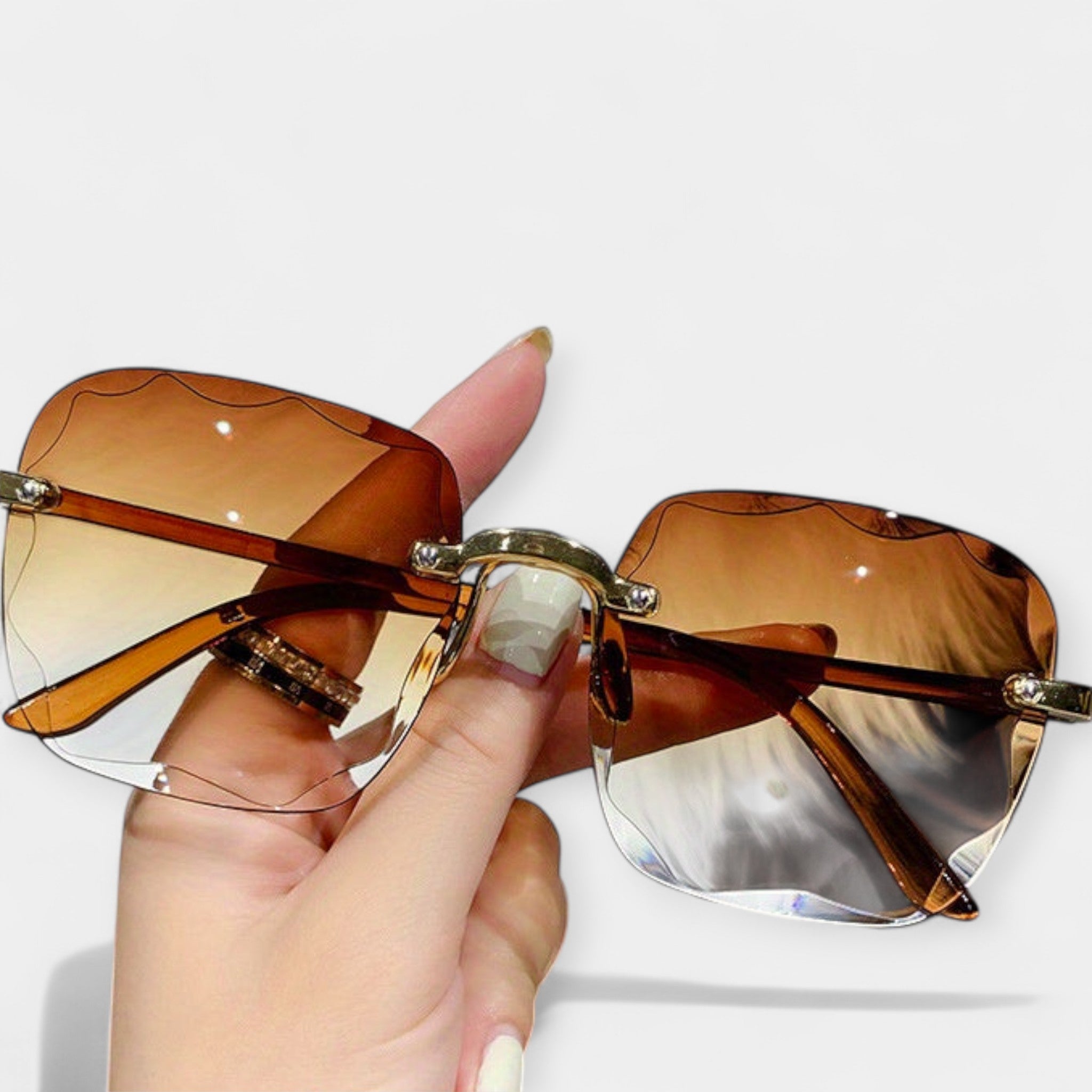 Κλασικά Ρετρό Γυαλιά Χωρίς Πλαίσιο