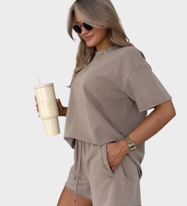 Casual Σετ με Μπλούζα και Παντελόνι Jogger