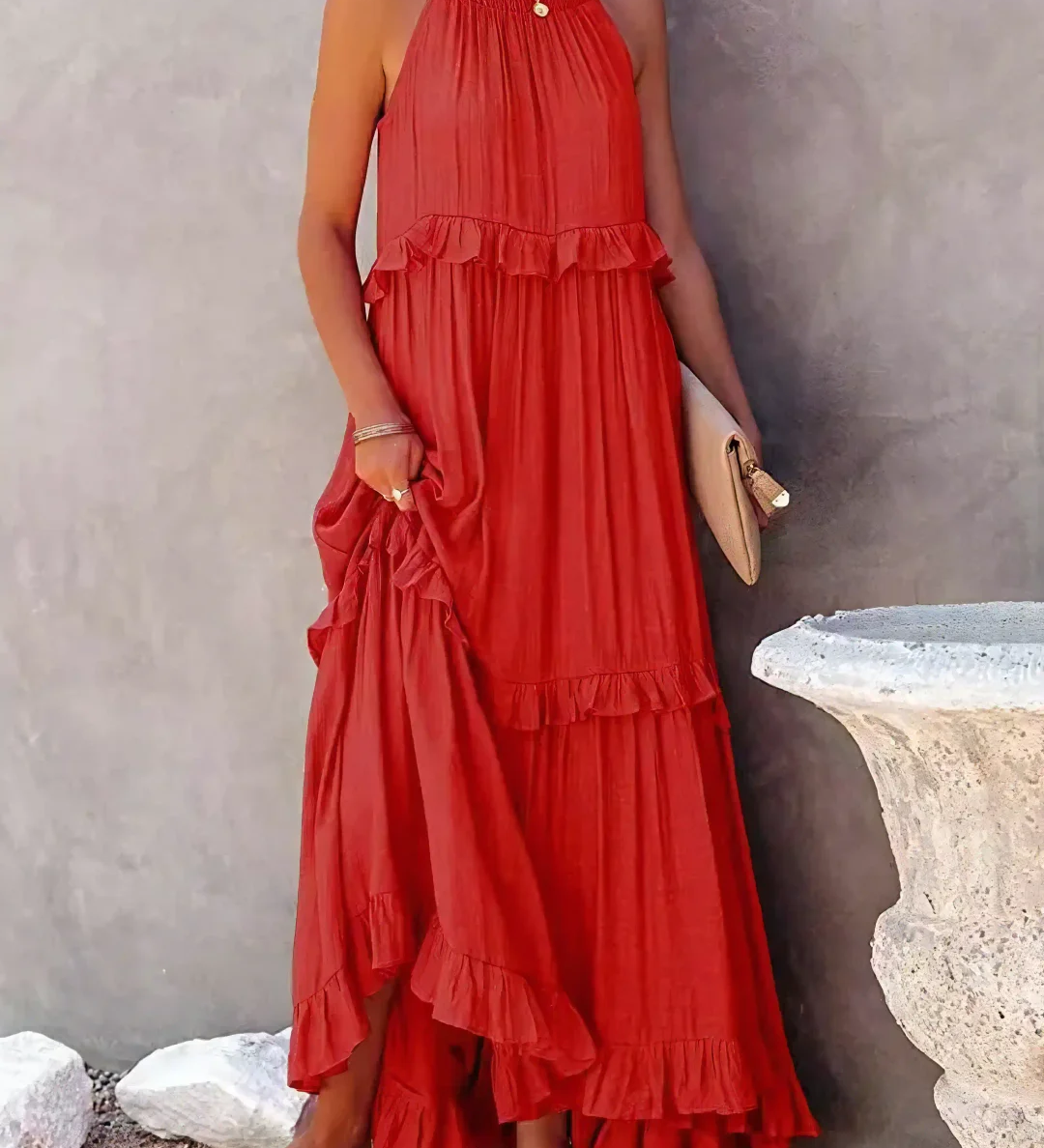 Mareike – Μάξι φόρεμα με βολάν