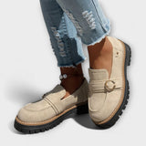 Μάρτα – Λαγάνες παντόφλες με στρογγυλή μύτη