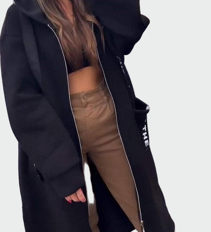 Μακρύ Παλτό με Κουκούλα