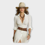 Μακρύ φόρεμα με μποέμικη κομψότητα