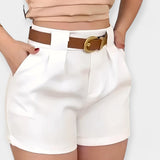 Υψηλής Μέσης Πλισέ Σορτς