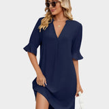 Άνετο Πλισέ Φόρεμα