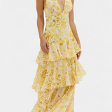 Domenica | Φόρεμα από σιφόν με V λαιμόκοψη