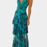 Domenica | Φόρεμα από σιφόν με V λαιμόκοψη