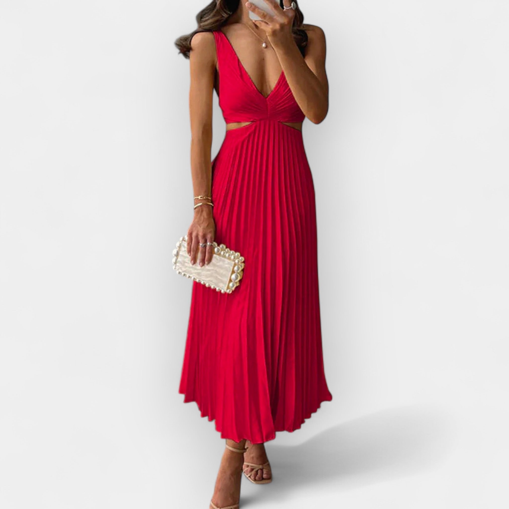 Μίντι Φόρεμα από Σατέν