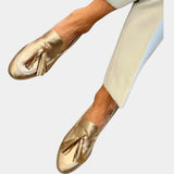 Λαμπερά Χρυσά Μοκασίνια