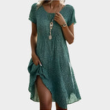 Βίντατζ Boho με V-Λαιμό