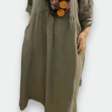 MANDIRA | Φόρεμα από βαμβάκι και λινό