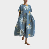 Άνετο Μακρύ Ρετρό Φόρεμα